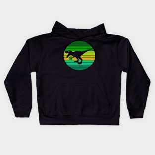 St Patrick's Day T-Rex Kids Hoodie